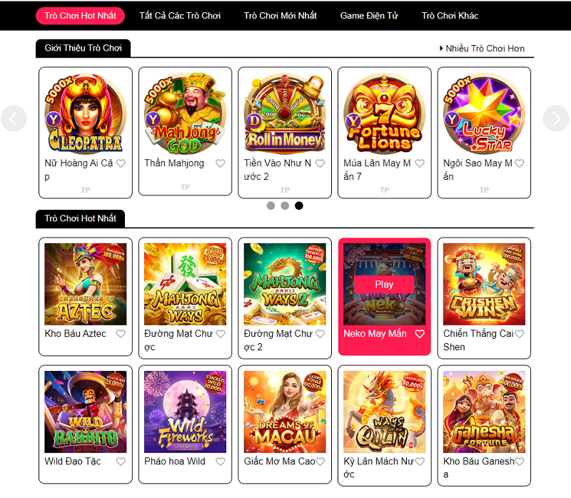 Các Slot game phổ biến tại SHBET