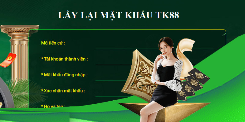 Hướng dẫn lấy lại mật khẩu TK88 đơn giản