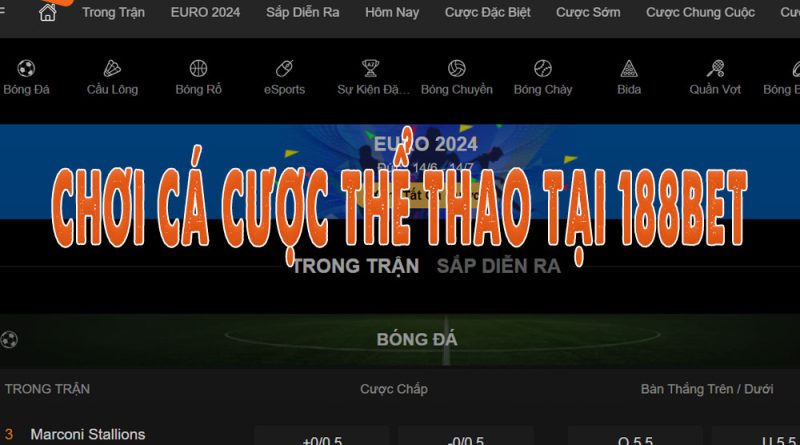 Khám phá chuyên mục Cá Cược Thể Thao tại 188Bet: Nơi cảm xúc thăng hoa!