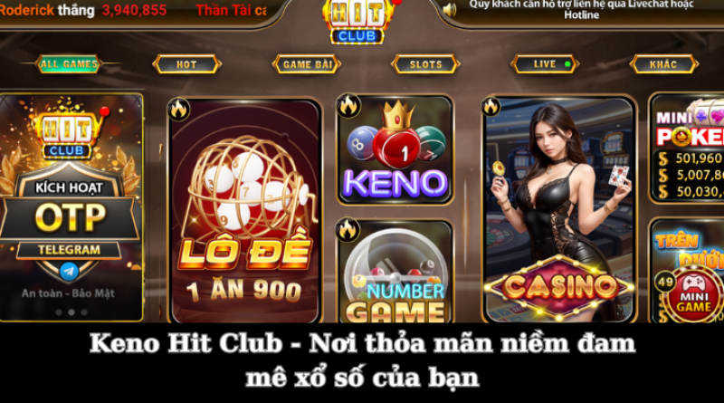 Keno Hit Club – Nơi thỏa mãn niềm đam mê xổ số của bạn