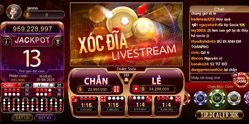 Xóc đĩa Livestream là gì?